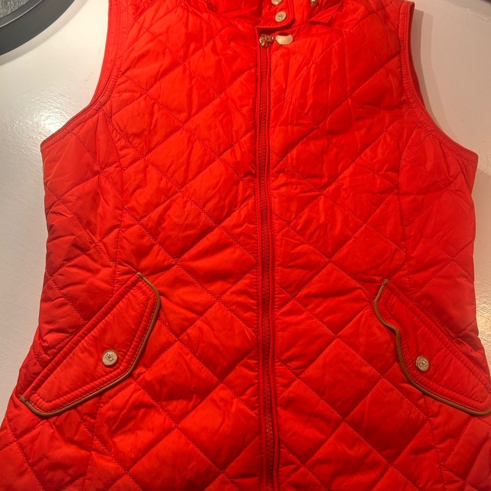 Massimo Dutti - Quilted Orange Vest